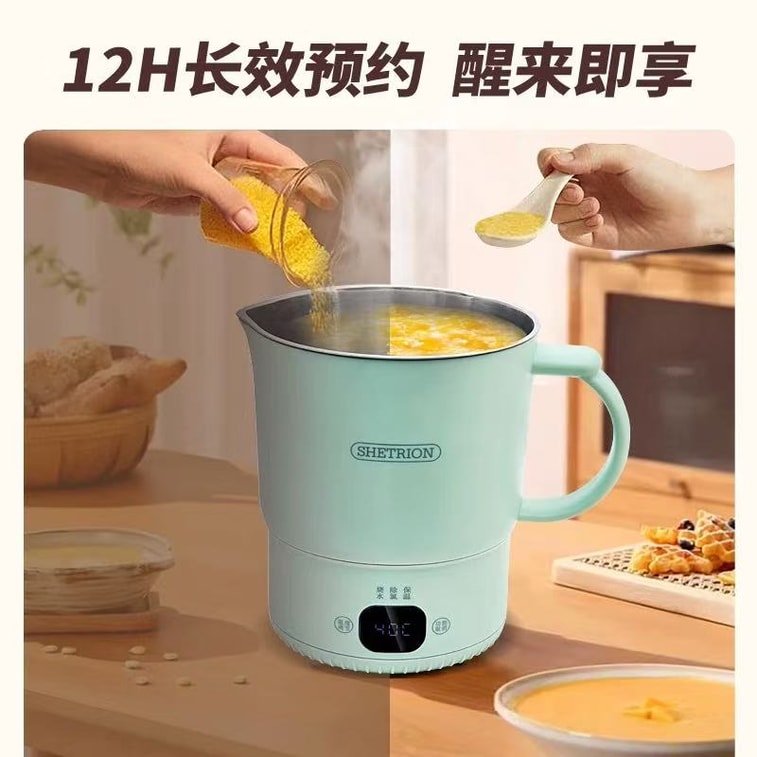 C&C 라이프스타일 316 스테인리스 스틸 야외 휴대용 접이식 주전자/인스턴트 라면 컵/차 우리는 컵/여행/출장용 보온 주전자/전기 주전자 800ml - 외부 박스 손상 4