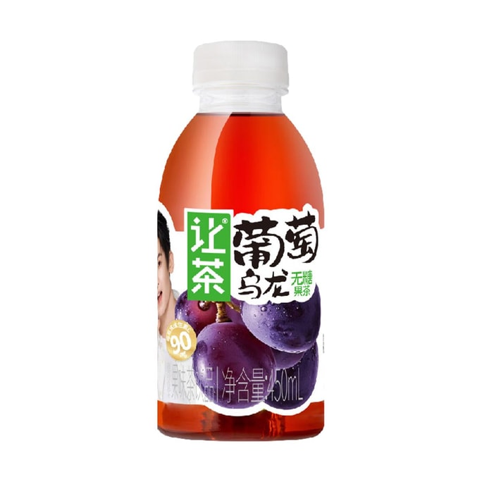 無糖グレープウーロン茶 - フルーツ風味ティー飲料 15.22 fl oz [砂糖0、低カロリー]