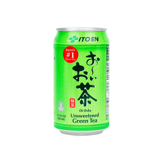 日本ITO EN伊藤园 无香料无糖天然绿茶 罐装 340ml