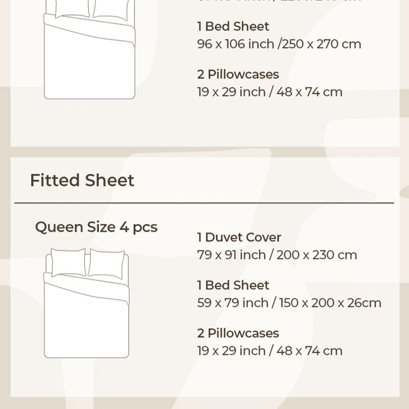 【中国直邮】 Lullabuy 撞色格子条纹床上四件套 床品被套枕套(床笠款)葡萄奶昔-Queen