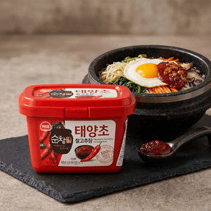 Korean Style Hot Pepper Paste -Taeyangcho Gochujang ,17.6 oz【For Bibimbap, Tteokbokki , Jjigae, Bulgogi ,BBQ】