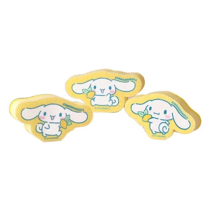 Sanrio Cleaning Sponge Scouring Pad Clean Wash The Dishes-Cinnamoroll 3Pc 1Set
