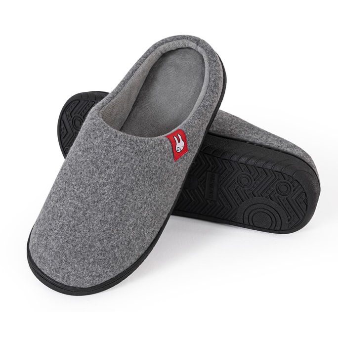 Grey cotton slippers 3 pairs size 46-47 pressure dispersed suitable for mothers with high arch/flat feet and support