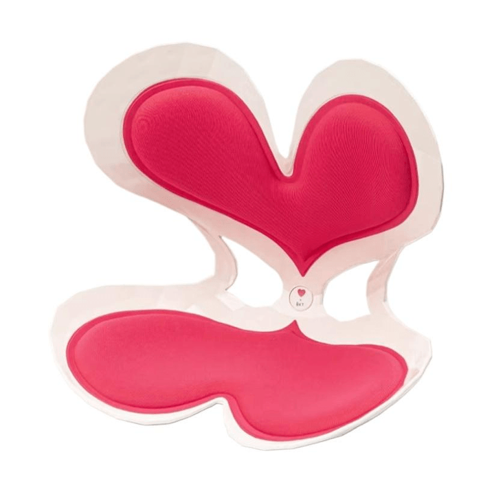 Ergonomic waist protection cushion multiple chairs suitable for heart-shaped Barbie powder 456 * 326 * 399mm