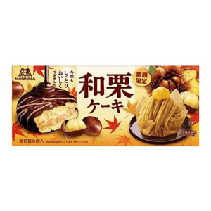 日本 MORINAGA 森永 期间限定 栗子布朗蒙口味蛋糕派 1盒(6个装)