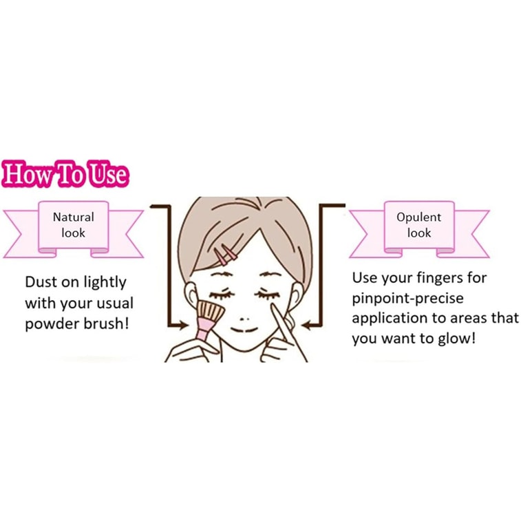 [Livraison directe du Japon] Japon CANMAKE Highlighternon-pigmenté Paillettes fines Nacré Naturel Éclaircissant Stéréoscopique Effet mouillé N°01 Blanc clair lunaire 1 pièce 4