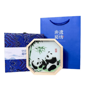 Non Heritage Shu Embroidery Non Heritage Pure Handmade Ornament And Beautiful Beauty 17 * 17 * 3.8cm