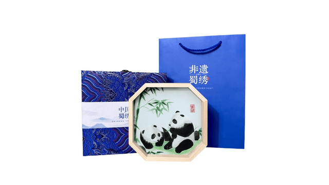 中国直送】絶妙な四川刺繍、調和のとれたデザインの純手作りシルクと