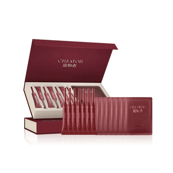 Firming Collagen Neck Treatment Kit: 7 neck masks + 7 serums. Deeply reduces wrinkles and fine lines, lifts and firms, improves dullness and roughness. Special neck care.