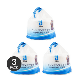 日本ITO艾特柔 一次性洁面棉柔巾 日本美容院专用柔肤洗脸巾 250g*3 加厚加大升级 干湿两用 【全美超低价】新包装随机发货