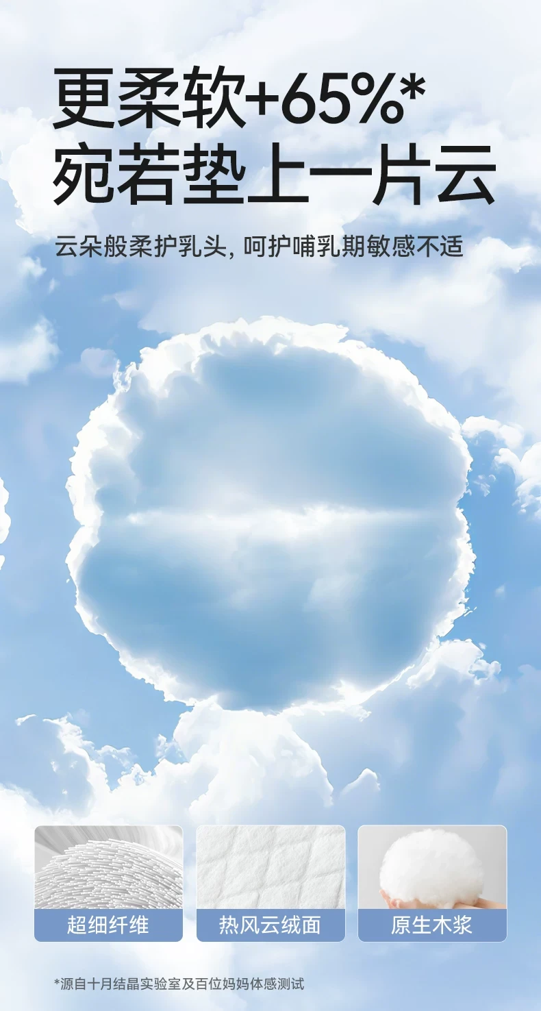 十月结晶 防溢乳垫超薄一次性溢乳垫哺乳期防漏奶垫透气乳贴夏季 100片