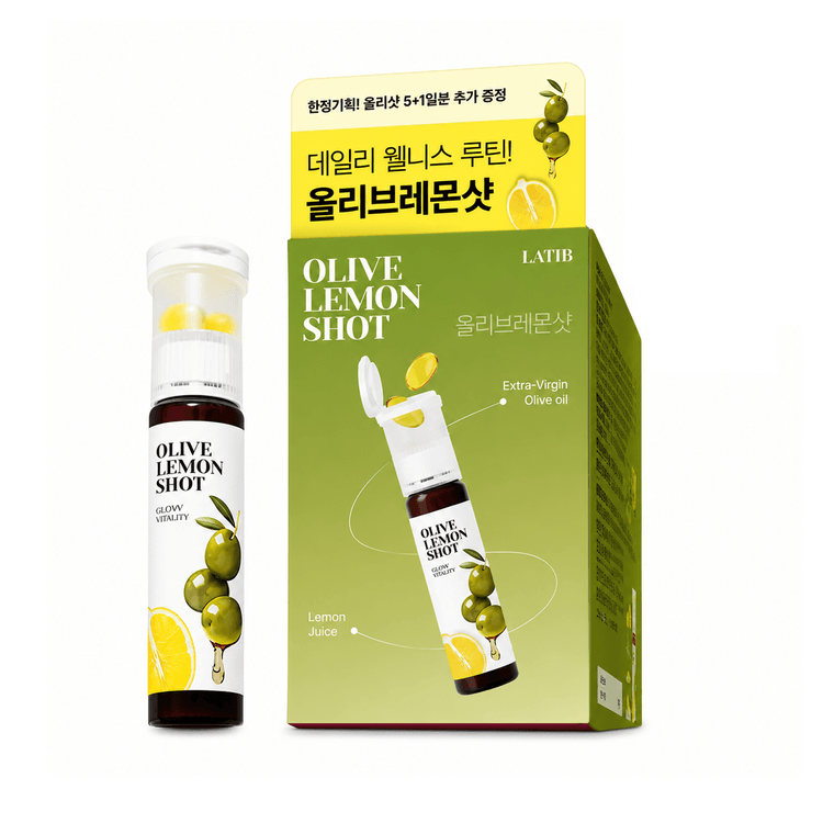 Olive Lemon Shot Concentrate Drink 5+1 Bottles N Olive Lemon