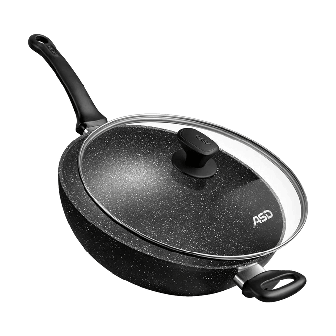 ASD愛仕達 麥飯石不沾鍋 電磁爐瓦斯爐通用 32cm