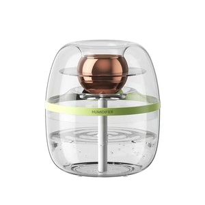 Leleduo [3L 대용량] 듀얼 스프레이 홈 무소음 야간 조명 가습기, 그린, 1개