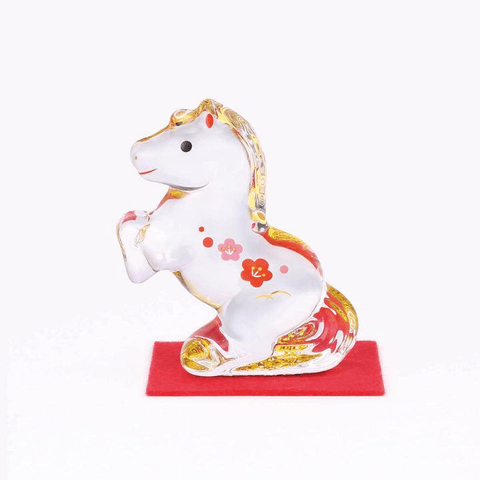 Yaoshi Kiln Crystal Horse Figurine for the Year of the Horse (1 piece)