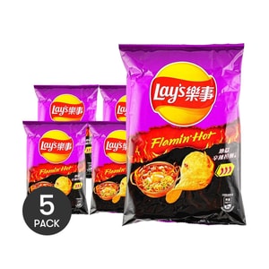 Potato Chips, Korean Spicy Ramen Flavor 2.09 oz *5【5 Packs】