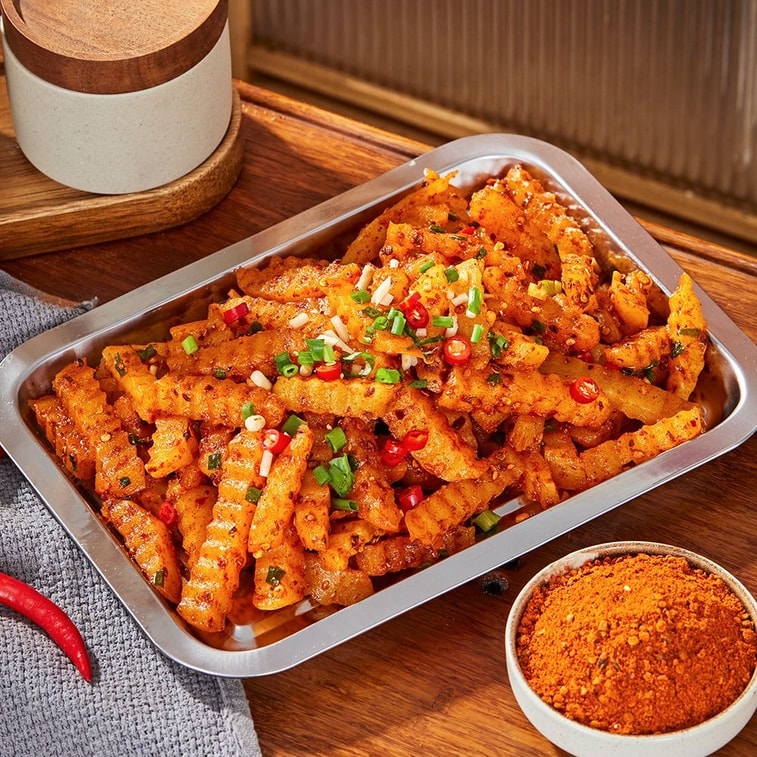 Spicy Wolf Fang Potato Seasoning 150g Special Condiment for Fried Potatoes Household Use 9