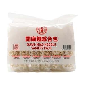台灣上智 關廟面綜合包裝 乾麵條 480g【細麵+台灣意麵+拉麵+小刀削麵+中刀削麵+大刀削麵】