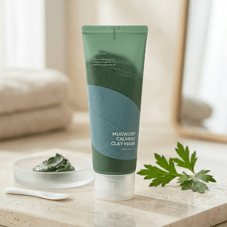 Isntree Mugwort Calming Clay Mask, 3.38 fl oz. - Clears Blackheads