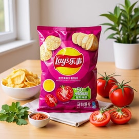 多国风味薯片组合6包 374g 海太 aespa 蜂蜜黄油乐事多口味薯片膨化零食组合装