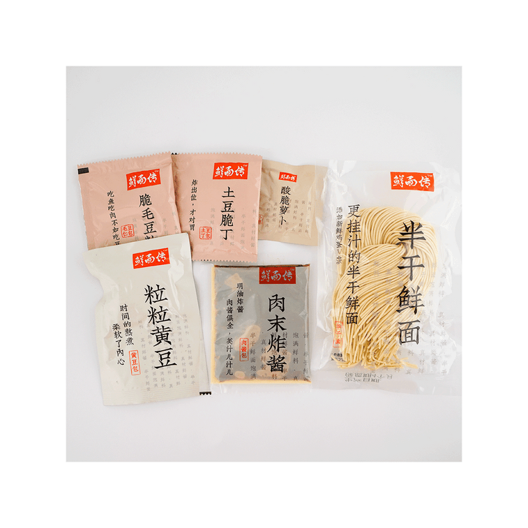 鮮面傳 老北京炸醬麵 3分鐘享用全料鮮麵 253g 5