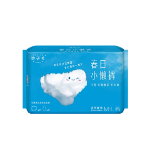 她研社 春日小懒裤 经期裤 2条配8片替换芯 日抛防漏 均码