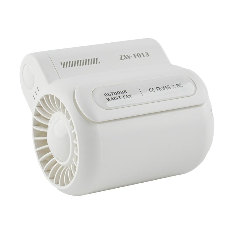 迷你无叶挂腰电风扇白色 夹腰间 婴儿车用风扇 4