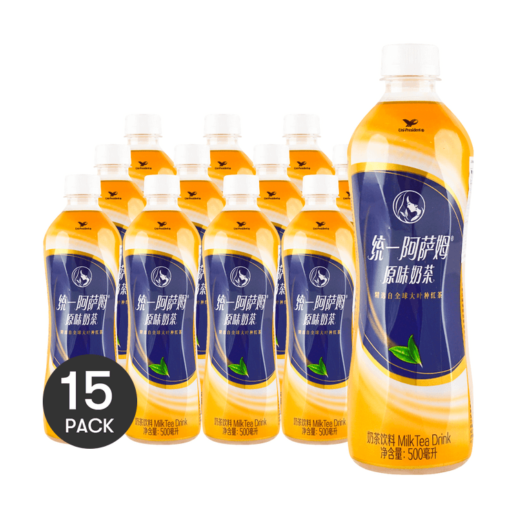 Uni-President Assam Milk Tea Drink - Sweet & Refreshing, 15.21 fl