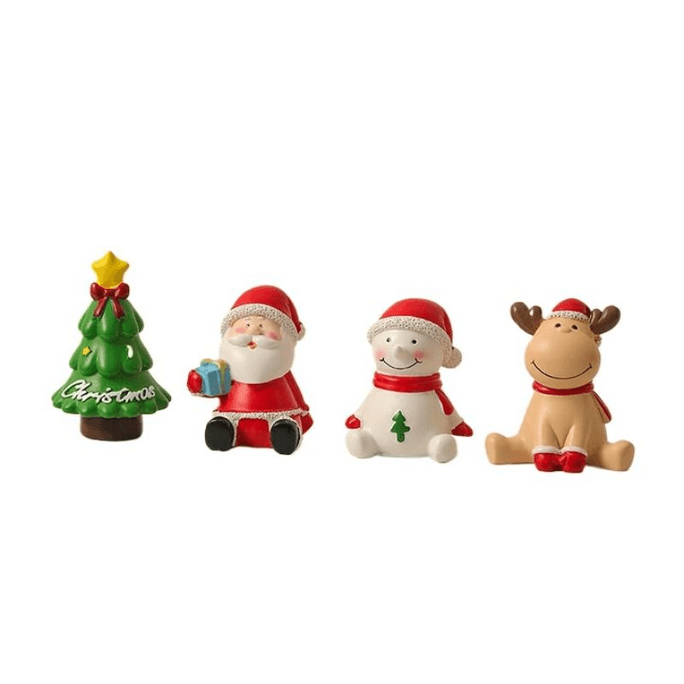 Christmas Gift Desktop Trinket Christmas Gift Four-Piece Set 3.2*3.2*5.2cm*1 Piece