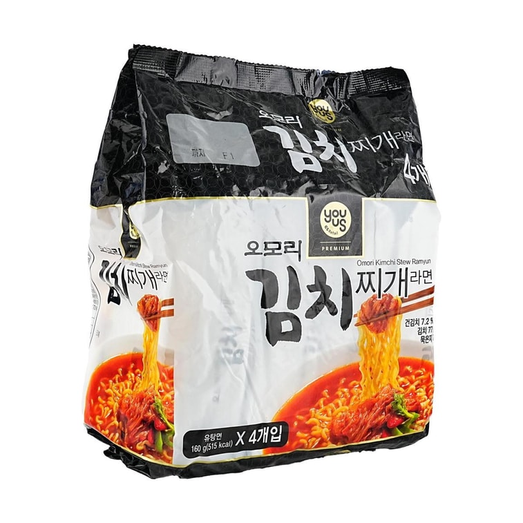 Omori Kimchi Stew Ramyun - Korean Style Instant Noodles , 5.64 oz* 4 Packs 【Popular Products from GS25 】 7