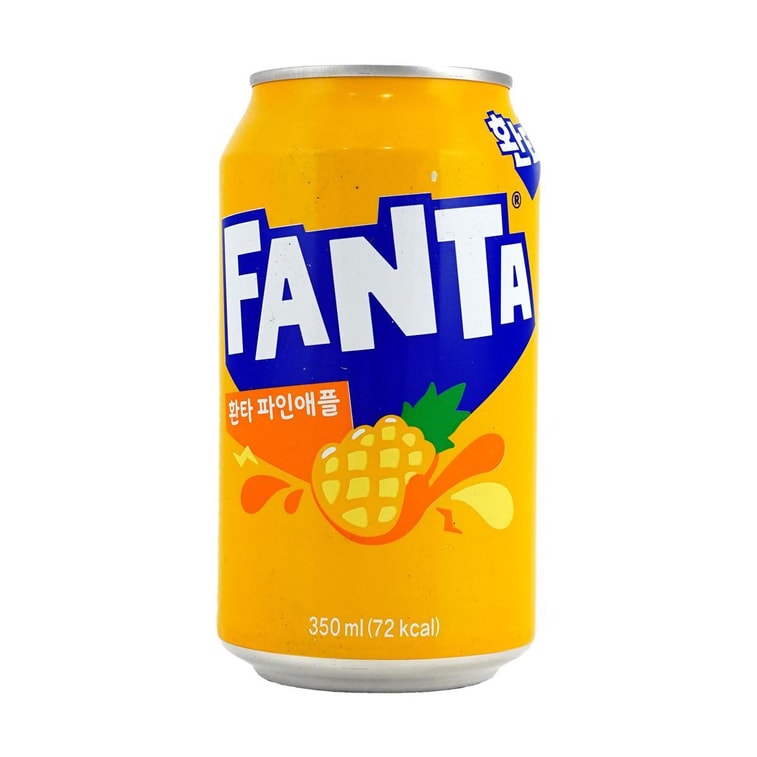 Fanta Pineapple Flavor Soda 11.83 fl oz【0 Caffeine】 3