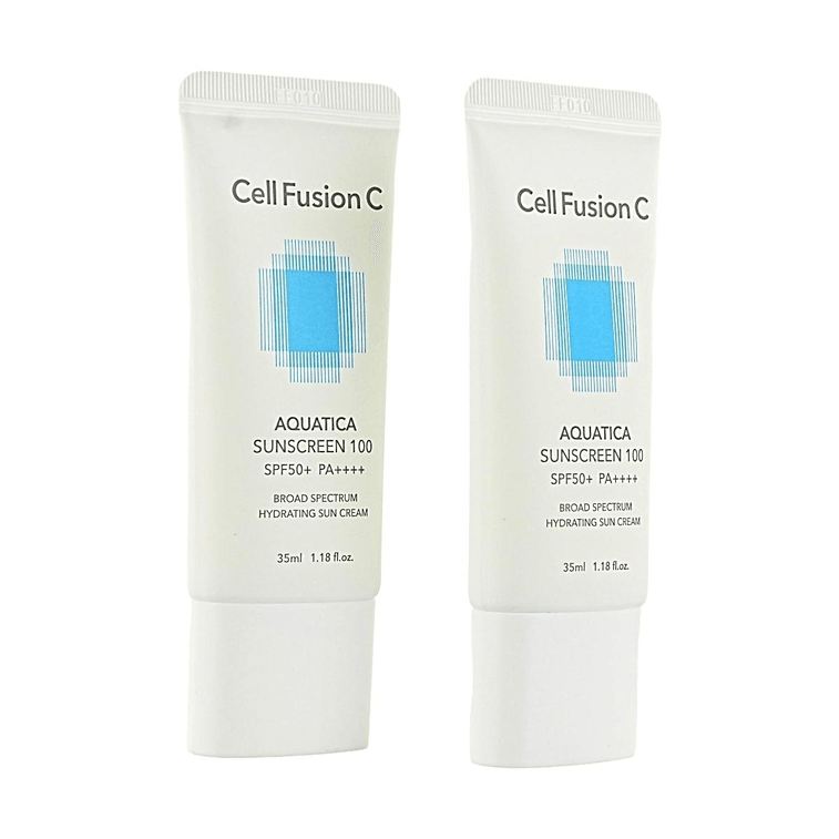 아쿠아티카 선스크린 100, SPF50+ PA++++, 수분 공급 선크림, 35ml*2【1+1】 3