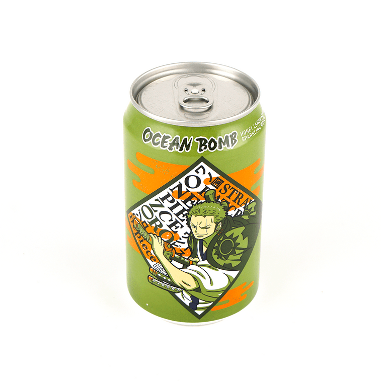 One Piece Zorro Sparkling Water Honey Lemon Flavor, 11.15 fl oz 12