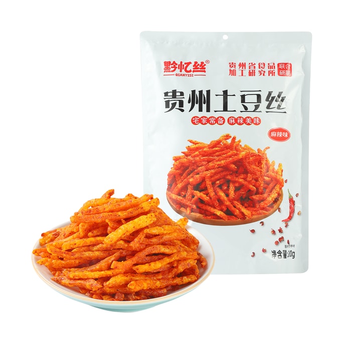 黔忆丝 麻辣土豆丝贵州特产原切薯条【200g*2包】网红同款居家宿舍休闲零食小吃