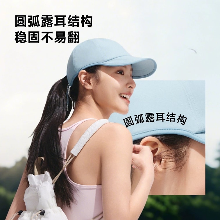 UL006 Lightweight Sun Protection Cap – Clear Blue One Size 3