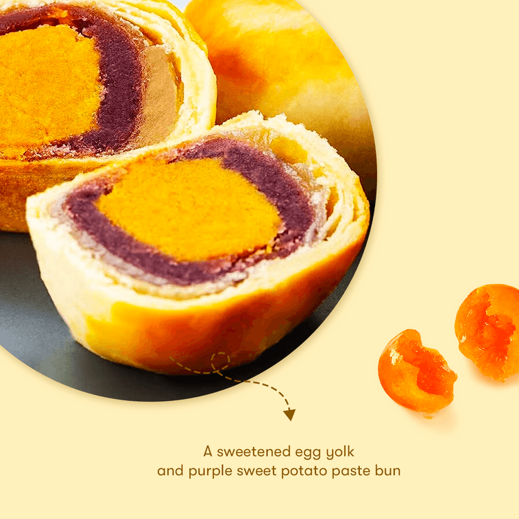 Egg Yolk Pastry Purple Sweet Potato Flavor 【Includes Approx. 45pcs, 88.18 oz】 20