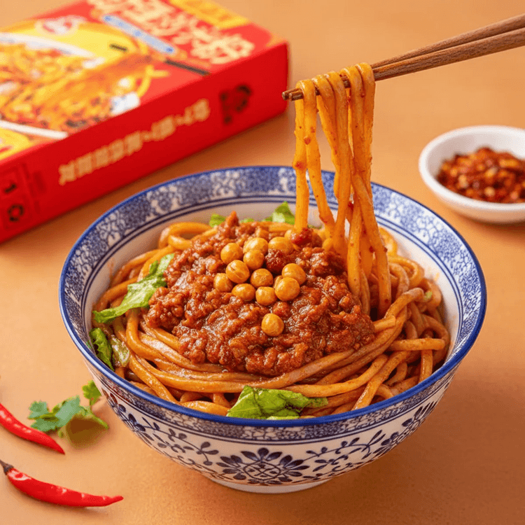 ZHAZHAHUI Medium Spicy Xinjiang Stir-Fried Rice Noodles, Hollow