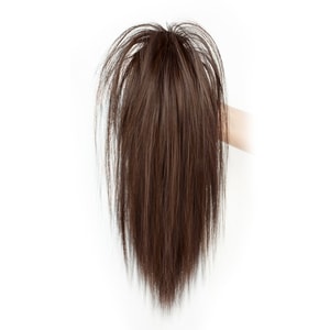 【中國直郵】 HSPM 瀑布半馬尾假髮女抓夾式辣妹噴泉高馬尾蓬鬆增發量網紅長髮辮子 淺棕色 1個