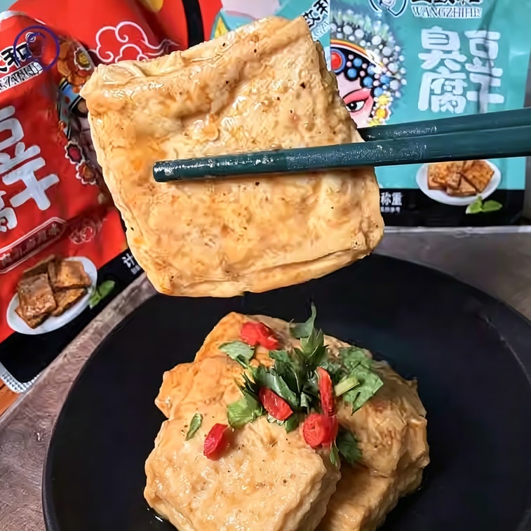 王致和 臭豆腐干 (腐乳麻酱味) 120g  北京传统特色小吃 腐乳麻酱口味 手撕臭豆腐 休闲即食零食 3