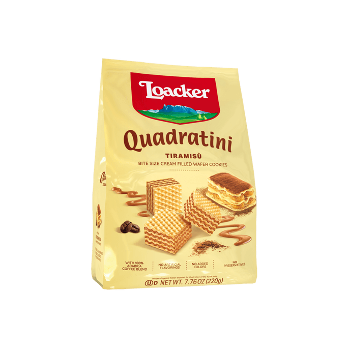 Tiramisu Quadratini Bite-Sized Wafer Cookies, 8.81oz