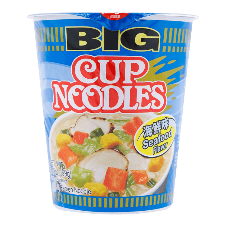 日本NISSIN日清合味道BIG CUP 杯装方便面海鲜味99g - 亚米
