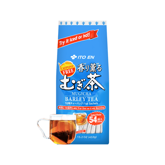 Mugicha Roasted Barley Tea,  Caffeine Free,54 Sachets, 15.2 oz