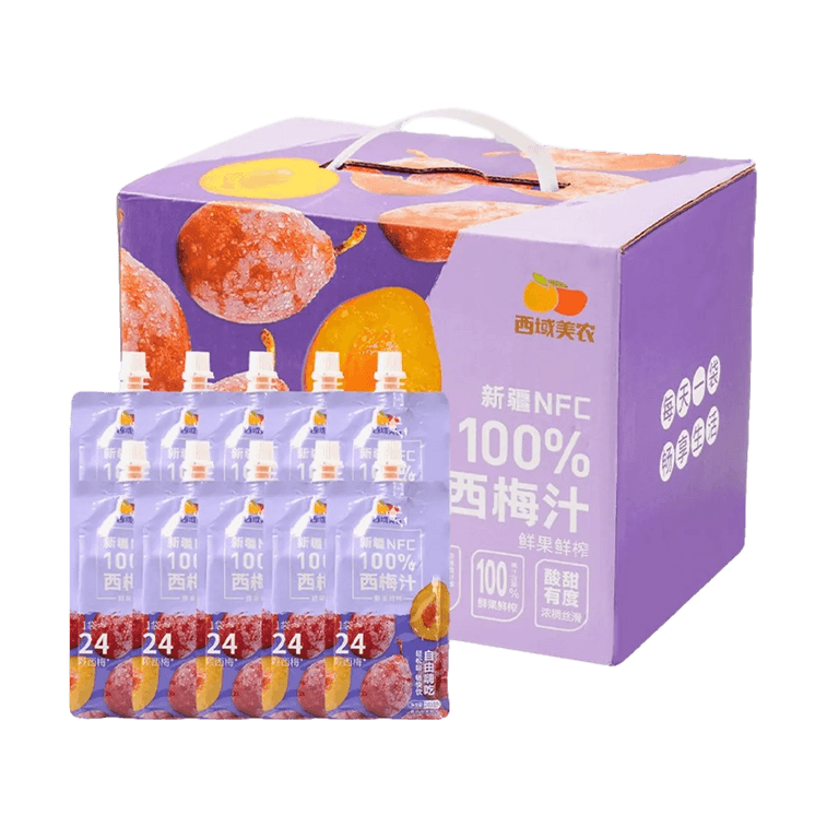 100% NFC 新疆プルーンジュース 6.76液量オンス×10袋 【クリーンで無添加】【高食物繊維】 3