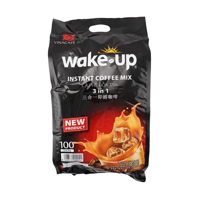 WAKE UP 3合1速溶咖啡 100條入 170g