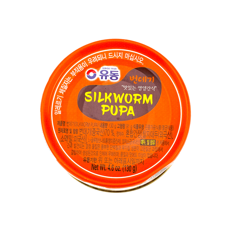 韩国YOO DONG 高蛋白即食蚕蛹罐头 130g 5