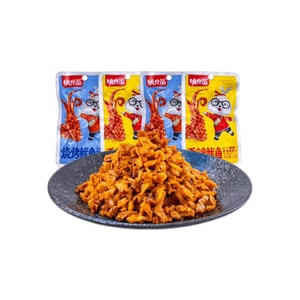 Squid Spicy Barbecue Snacks 5 bags * 15g mixed