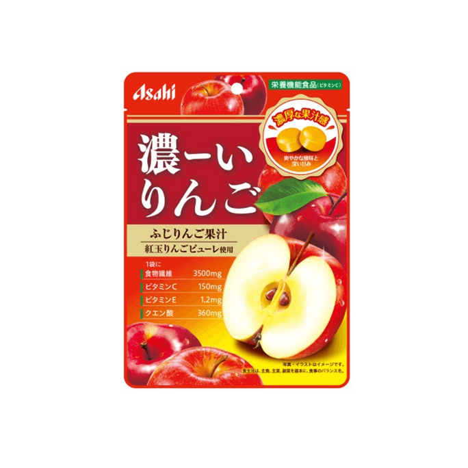 【日本直郵】 日本 朝日 ASAHI 維生素糖濃縮蘋果潤喉糖80g