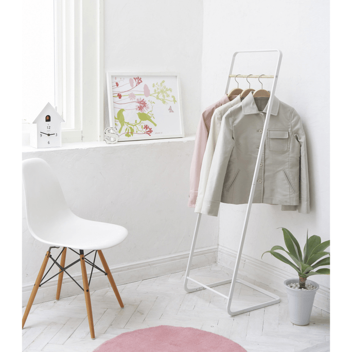 Coat Rack (55 H) - Steel White