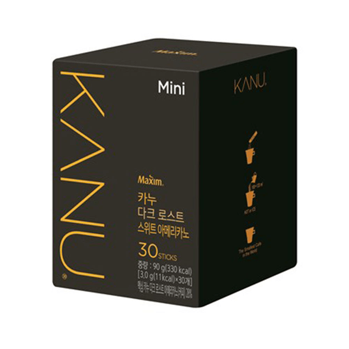 Maxim Kanu Mini Dark Roast Sweet Americano Mini Coffee  30p