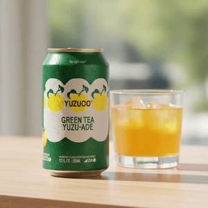 Green Tea Yuzu-Ade, 12 fl oz【Citrus Aroma & Clean Taste】
